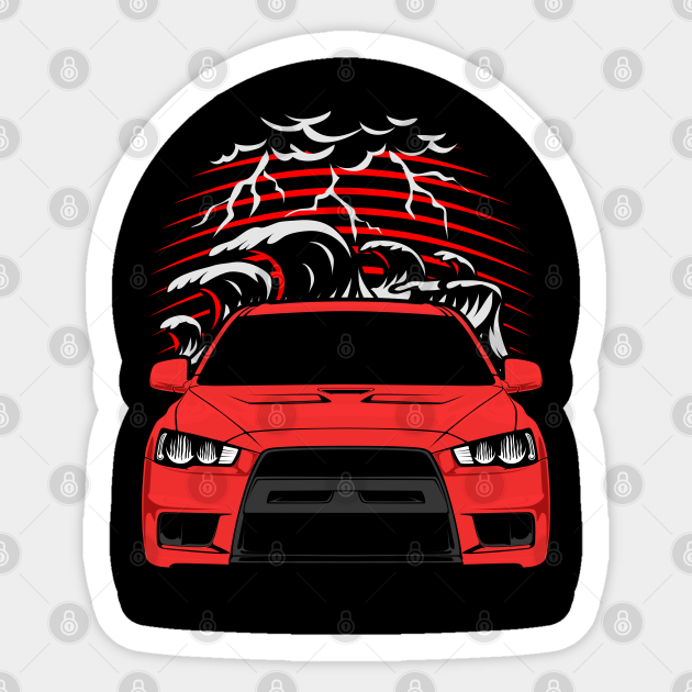 JDM Lancer Evo Lancer Evo Sticker TeePublic